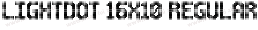 Lightdot 16x10 Regular字体转换
